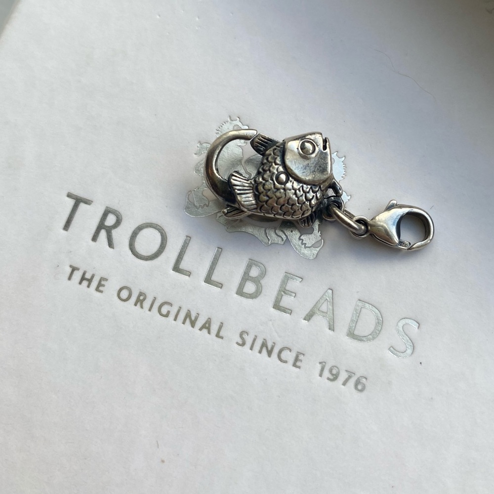 Big Fish Lock, Silver (Trollbead Bracelet Lock)